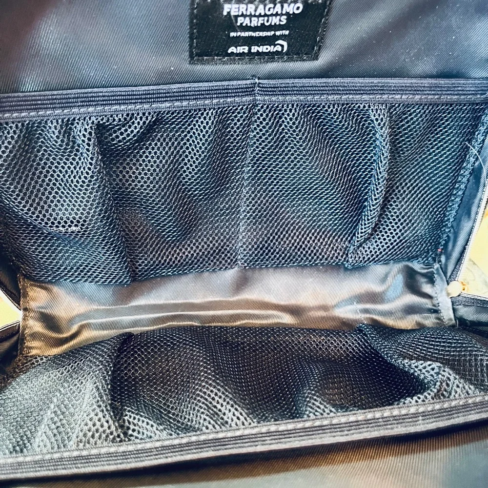 Salvatore Ferragamo Parfums Midnight Blue Cosmetic Pouch or Clutch (NWOT Gift)
